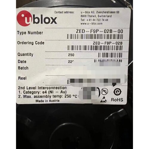 议价UBlox原装GNSS模块ZEDF9P02B类别e4可维修