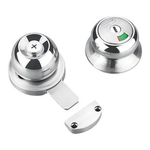 公共厕所卫生间隔断配件东润304不锈钢插销锁有人无人指示锁门锁