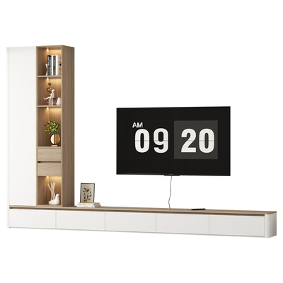 雪鹏简约电视柜组合全落地