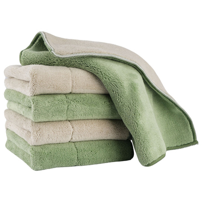 【双面加厚珊瑚绒家用清洁抹布】