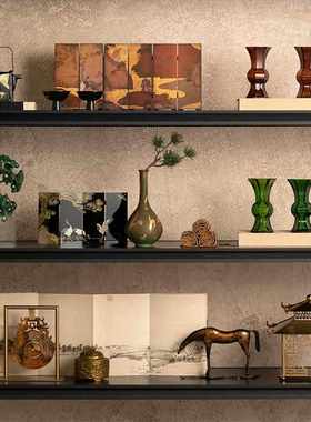 新中式镂空金属宫殿宝塔摆件禅意宋式建筑样板间售楼处酒店装饰品