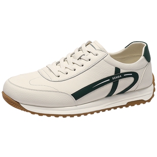 【郑好同款】森达板鞋男春夏新款商场同款休闲德训小白鞋1UX01AM5