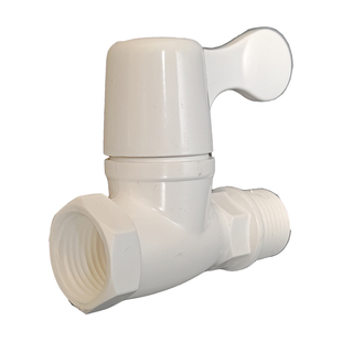 包邮联塑4分加厚塑料快开直通阀直阀止水阀门手拨开关家用DN15PVC