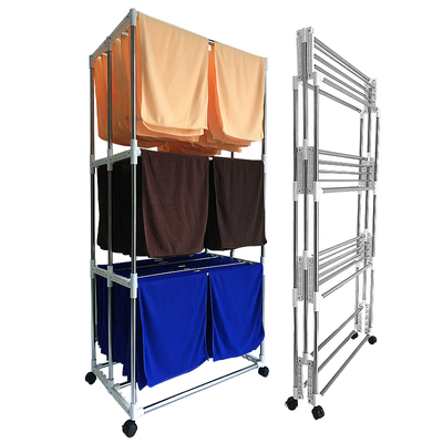 落地美发店美容院移动折叠毛巾架