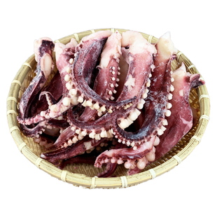 新鲜冷冻脆口无冰衣大个章鱼足鱿鱼须八爪鱼须海鲜烧烤食材4斤/箱