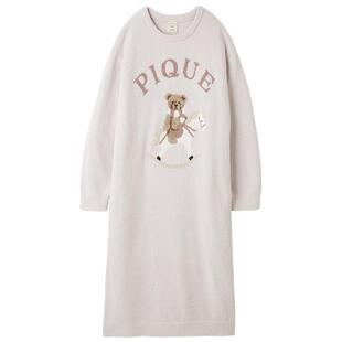 gelato pique25秋冬新品女睡裙半边绒摇摇马小熊连衣裙PWNO255162
