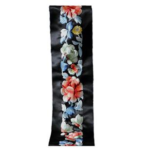 中式刺绣花边花卉仙鹤窗帘汉服抹胸裙头边古装领围斜襟民族装辅料