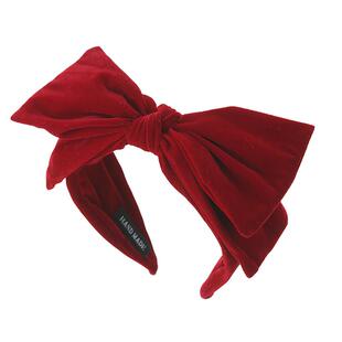 落难公主发箍女款高级感红色显白头饰大蝴蝶结显脸小头箍丝绒发卡