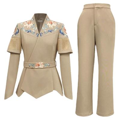 hcgn/浒城古娘中式舒适薄款西服