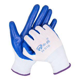 手套劳保耐磨工作浸胶劳动男工地干活用的带胶防水橡胶厚维修防滑