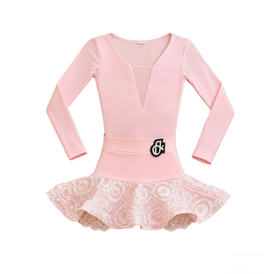 梵蒂恺拉丁舞服女童秋冬2025新款长袖拉丁舞练功服洋气高级演出服