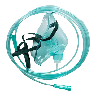 鱼跃吸氧气面罩医用呼吸罩制氧机配件输氧管面罩家用成人儿童吸氧