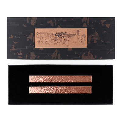 紫铜书法镇纸尺国画压纸书镇