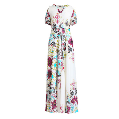 园子靓衣气质大摆花色长裙