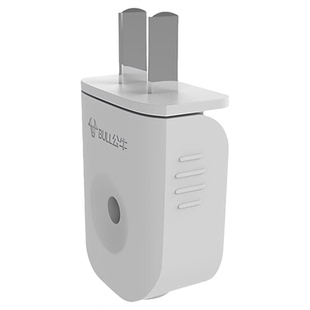 公牛90度可旋转插头不带线二脚省空可拆2两扁插头两级两项调转动