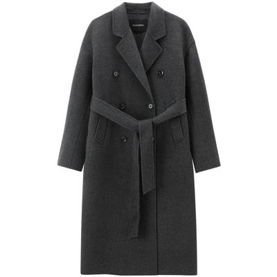 太平鸟甄绒系列经典传承大衣4.0山羊绒大衣女25年新款廓形双面呢M