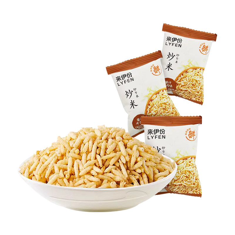 来伊份炒米酱汁牛肉味来一份零食