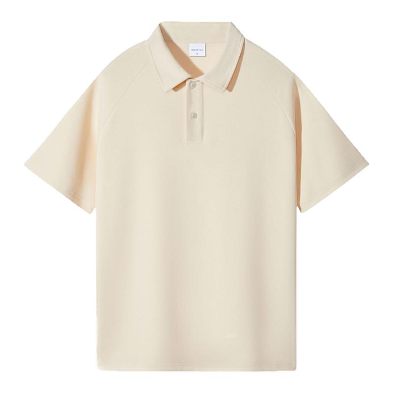 优系女装翻领短袖女夏宽松带领polo衫jk运动白色t恤工作服文化衫