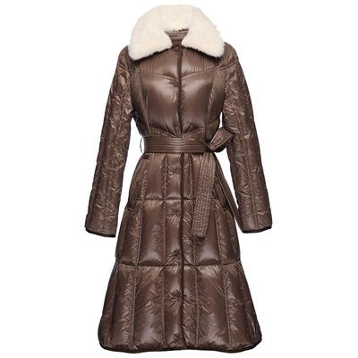 欧碧倩鹅绒羽绒服OBEG通勤风