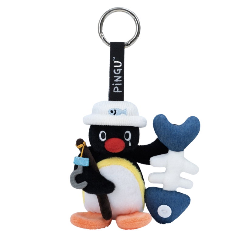 正版pingu企鹅毛绒包挂件可爱卡通钥匙扣书包挂饰时尚生日礼物