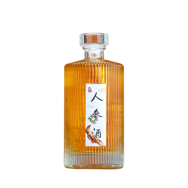 养生酒瓶定制一斤装泡药酒空瓶500ml高档玻璃鹿茸鹿鞭人参空酒瓶