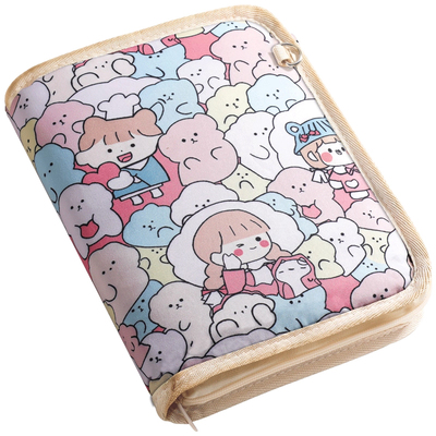 孕检收纳册折叠带拉链便携产检册