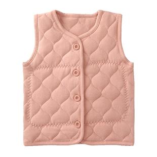 儿童马甲女童宝宝厚加绒保暖贴身马夹外穿男童内穿棉背心婴儿秋冬