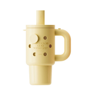 holoholo新品创意洞洞保温杯大容量吸管冰霸杯办公上学喝水杯子女