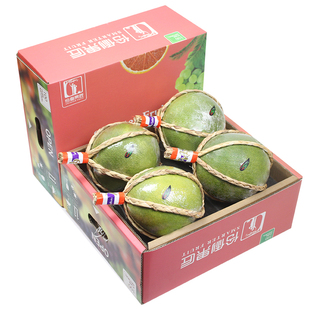 礼盒装2/4个泰国进口蜜柚青柚草绳柚新鲜水果白糖红心柚子土豪柚