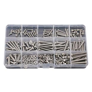 DIY304不锈钢平头自攻螺丝螺母螺帽螺栓开关螺钉垫片M3M4家用套装