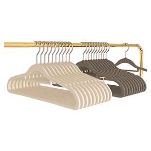 植绒衣架家用衣撑无痕衣架子防滑晾衣服撑子节省空间学生宿舍专用