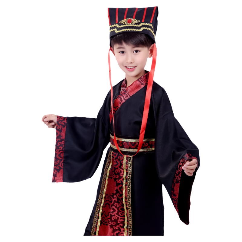 儿童三国演义演出服官绅汉服男童课本剧古装服装诸葛亮曹操鲁肃男