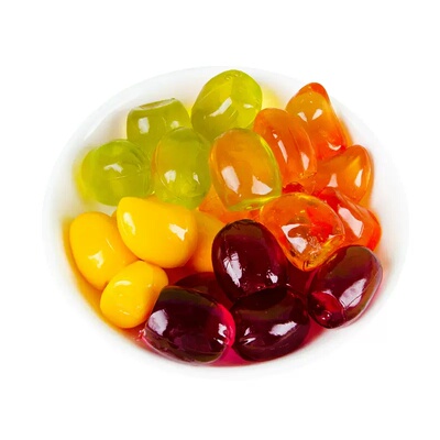 春节糖果4d剥皮软糖网红款QQ糖爆浆夹心混合橡皮糖零食小吃批发