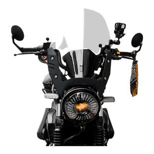 适用于豪爵tr300旅行版前挡风玻璃 摩托车改装前风挡原车卡扣安装