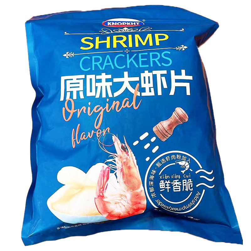 超大包虾片夜宵追剧零食
