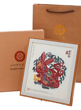伟龙皮影摆件特色礼品送外国人
