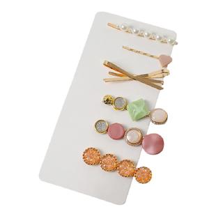 网红小熊夹子流海发夹女头顶夏季气质刘海发卡头饰高级感侧边卡子