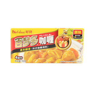 好侍百梦多咖喱块家用日式黄咖喱饭调味料理包酱不辣原味微辣儿童