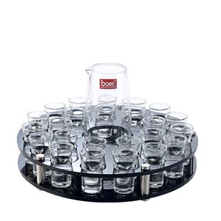 15ml子弹杯架旋转KTV酒吧酒架洋酒杯一口杯吞杯酒具套装带分酒器