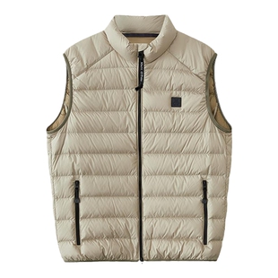 Marc O'Polo/MOP【品牌经典系列】春季白鹅绒百搭轻薄羽绒马甲男