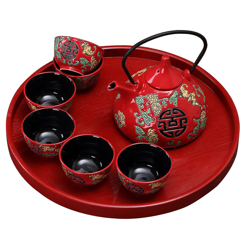 陶瓷婚庆用品高档礼物功夫茶具