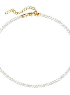 白百何同款小珍珠项链轻奢高级感