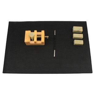 可水洗篆刻工作防尘垫吧台长方形酒杯沥水垫子橡胶印章工作台桌垫