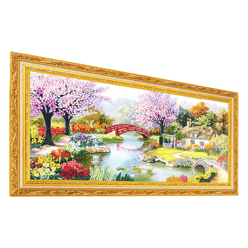 diy材料包大幅客厅挂画丝带绣