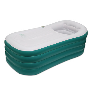 充气浴缸折叠泡澡桶大人家用加厚洗澡盆小户型单人浴桶全身洗澡桶