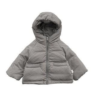 婴儿羽绒服男宝宝冬装加厚白鸭绒连帽外套女童加绒保暖棉裤套装潮