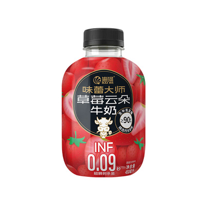 海河牛奶草莓云朵牛奶450ml*4瓶