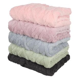 双面提花舒棉绒布料秋冬季加厚保暖睡衣居家服盖毯毛毯羊羔绒面料