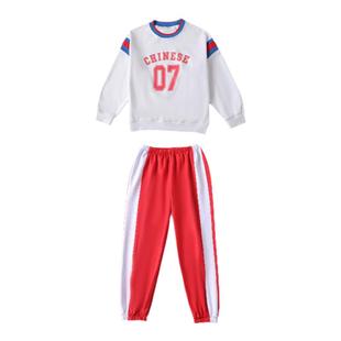 儿童啦啦队演出服小学生运动会入场班服新款长袖幼儿团体表演服装