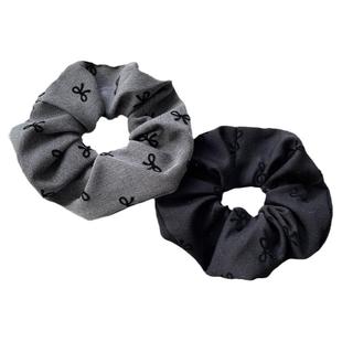 格雷系方巾发圈扎马尾发绳女2025新款高弹耐用橡皮筋头饰头绳皮套